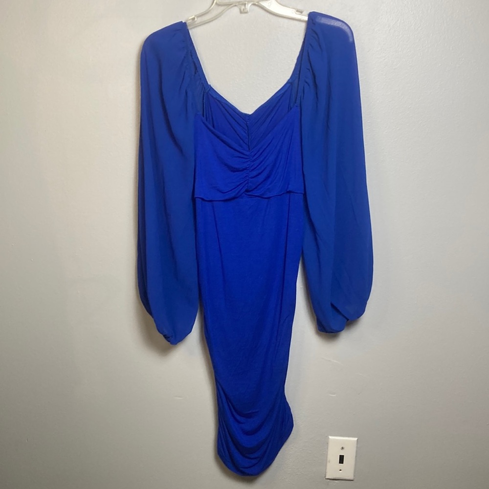 Elegant Blue Women's Dress Sz L